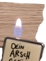 запалка DEIN ARSCH GEHÖRT MIR, снимка 2
