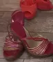 Дамски сандали на висок ток, цвят циклама/Номер 36, снимка 5