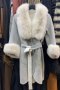 Дамско палто алпака кашмир и лисица код 407, снимка 1 - Палта, манта - 35653737