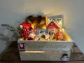 Коледна дървена щайга/ кошница за корпоративни подаръци, снимка 6