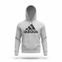 Това е светлосиво худи Adidas Essentials с голямо лого, снимка 1