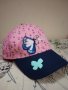Розова шапка с пеперуда за Момиче  размер 52см, снимка 3
