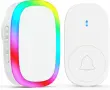 Безжичен звънец CallToU с LED цветни светлини цветен, със самозахранване, работи без батерии, снимка 1