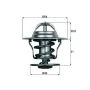 118684302 BEHR ТЕРМОСТАТ 84°C AUDI / VW / SEAT OE 030121113 OE 037121113, снимка 1