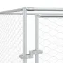 vidaXL Външна клетка за куче с покрив сребриста 6x6x2,5 м стомана, снимка 8