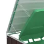 vidaXL Навес за един кош за боклук, Кафяв, 72x81x115 см, стомана, снимка 8