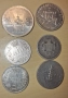 Сребърни монети 1 лев 2 лева 50 стотинки и европейски, снимка 13