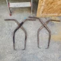 чифт немски ковани клещи за бордюри релси, снимка 1