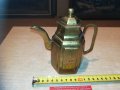 ретро чаиник-масивен мед/месинг-внос франция 1702211810, снимка 5