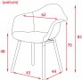 Висококачествени трапезни столове тип кресло пачуърк МОДЕЛ 112, снимка 6