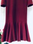 Красива рокля бордо,плътен трикотаж, снимка 2