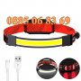 LED акумулаторен челник за глава, фенер за глава, USB зареждане, SOFT 3D, снимка 2