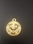 Позлатена османска монета с халка , снимка 2