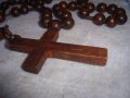 ДЪРВЕНА МОЛИТВЕНА БРОЕНИЦА - ОГЪРЛИЦА с ДЪРВЕНО КРЪСТЧЕ МНОГО КРАСИВА РЪЧНА АРТ ИЗРАБОТКА 27488, снимка 6