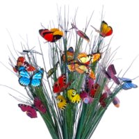 Високи стръкчета трева с красиви пъстри пеперудки на пружинки, снимка 5 - Декорация за дома - 40572575
