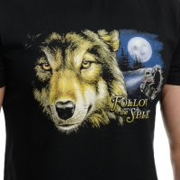 Нова мъжка тениска с дигитален печат Вълк - Follow the spirit, снимка 2 - Тениски - 37596342