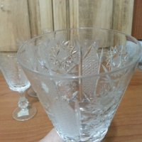 Кристални чаши, снимка 3 - Антикварни и старинни предмети - 35041743