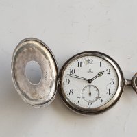 Сребърен джобен часовник OMEGA, снимка 11 - Антикварни и старинни предмети - 39756714