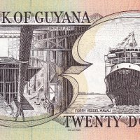 ❤️ ⭐ Гвиана 1996-2018 20 долара UNC нова ⭐ ❤️, снимка 3 - Нумизматика и бонистика - 44198602