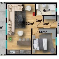 Сглобяема къща - 76m², снимка 3 - Други - 40850835