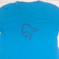Norrona Cotton Logo T-Shirt (L) спортна тениска, снимка 2 - Тениски - 40072549