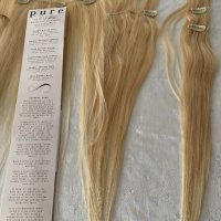 Естествена коса екстеншъни за коса, снимка 6 - Аксесоари за коса - 39708336