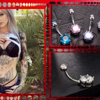 Пиърсинг обица за пъп piercing, снимка 1 - Други - 29460297