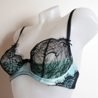 Ann Summers 70C дантелен сутиен в черно и сатен, снимка 5 - Бельо - 36613248