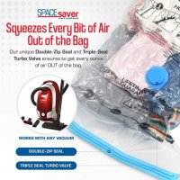 SpaceSaver - 10бр вакумни торбички с подарък помпа - високо качество, снимка 4 - Органайзери - 38184108