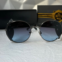 Dita 2023 мъжки дамски слънчеви очила кръгли с кожа 3 цвята, снимка 7 - Слънчеви и диоптрични очила - 44749914