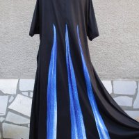 3XL/4XL -  Нова дълга разкроена рокля, снимка 5 - Рокли - 44469234