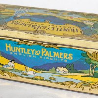 Стара Арт Деко ламаринена кутия Huntley & Palmers от бисквити, снимка 1 - Колекции - 40510970