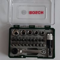 Bosch комплект накрайници, тресчотка и вложки, общо 27 части (2607017160), снимка 5 - Гедорета - 34342846