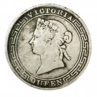 Монета Британски Хонг Конг 1 Долар 1867 г Кралица Виктория - Реплика, снимка 2 - Нумизматика и бонистика - 38101286