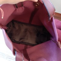 Дамска чанта + боти цвят бордо, снимка 2 - Чанти - 29417455