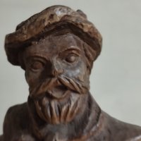 Стара дървена статуетка,ръчна изработка, снимка 3 - Други ценни предмети - 44251966