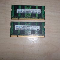 Ram за лаптоп DDR2 800 MHz, PC2-6400,2Gb,Samsung. НОВ. Кит 2 Броя, снимка 1 - RAM памет - 42842257