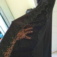 Дамска официална дълга рокля в черен цвят , снимка 3 - Рокли - 33923316