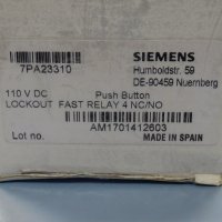 реле Siemens 7PA23310 Lockout Fast Relay 4NC/NO 110VDC, снимка 10 - Резервни части за машини - 37522474