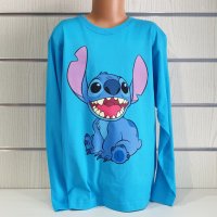 Нова детска блуза с дълъг ръкав и дигитален печат Стич (Stitch), снимка 6 - Детски Блузи и туники - 40571488
