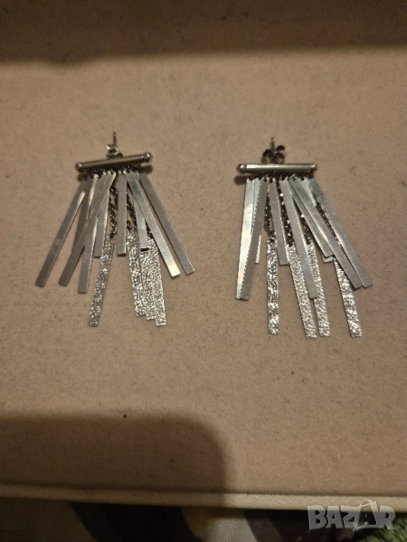 само днес сребърни обеци Имикс, снимка 1