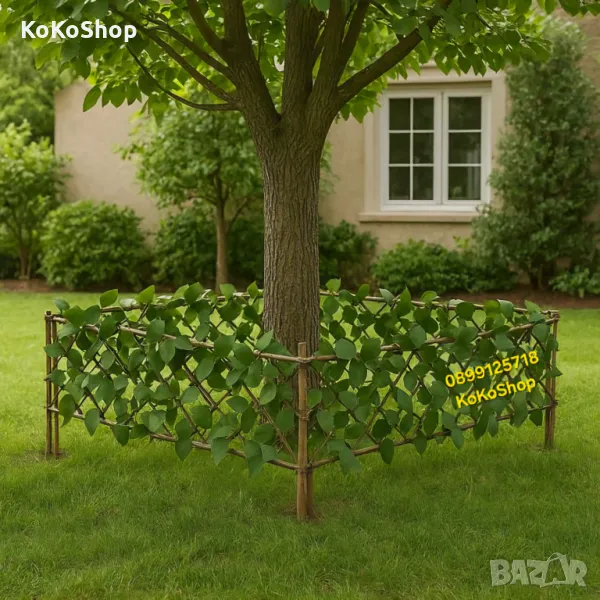 Дървена ограда-100х35 см./декоративна дървена ограда/декоративна ограда , снимка 1