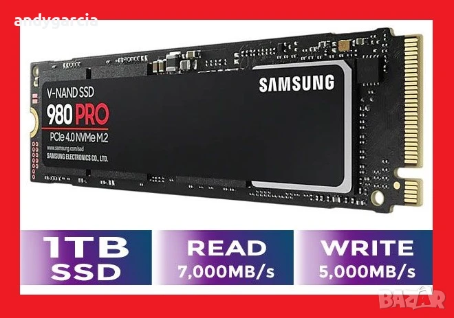1024GB Samsung EVO 980 Pro OEM SSD NVME 1.4 , 1TB, Samsung PM9A1 MZVL21T0HCLR, снимка 1