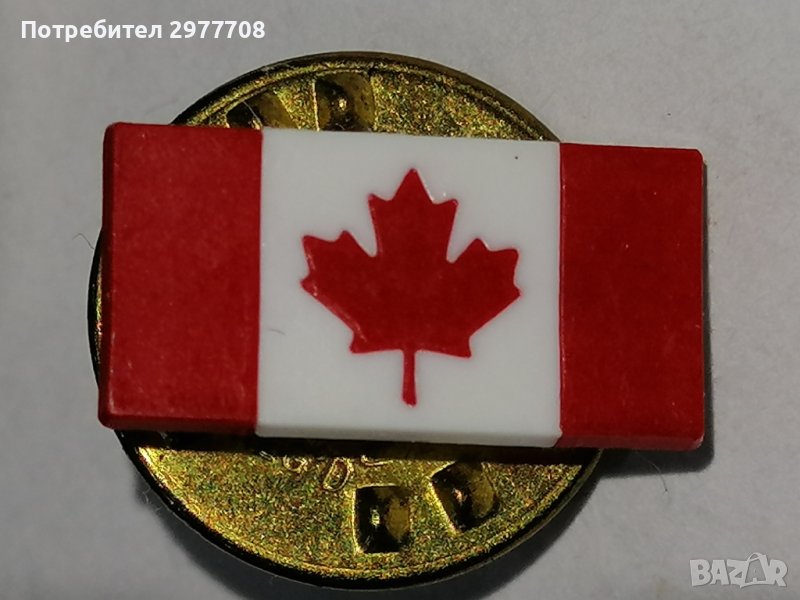 Значка с канадски флаг , снимка 1