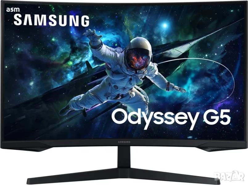 Samsung Odyssey G5 G55C 27 инча в гаранция, снимка 1