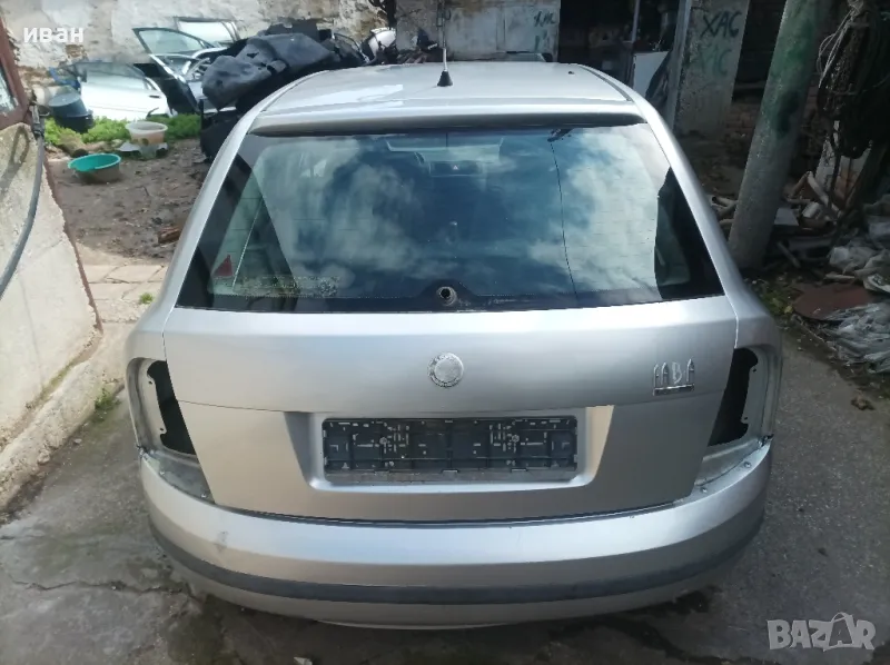 Заден капак за Шкода Фабия хечбек. 2000 год. Сив. , снимка 1