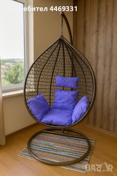 Градинска висяща люлка тип гнездо,яйце–Промоция!, снимка 1