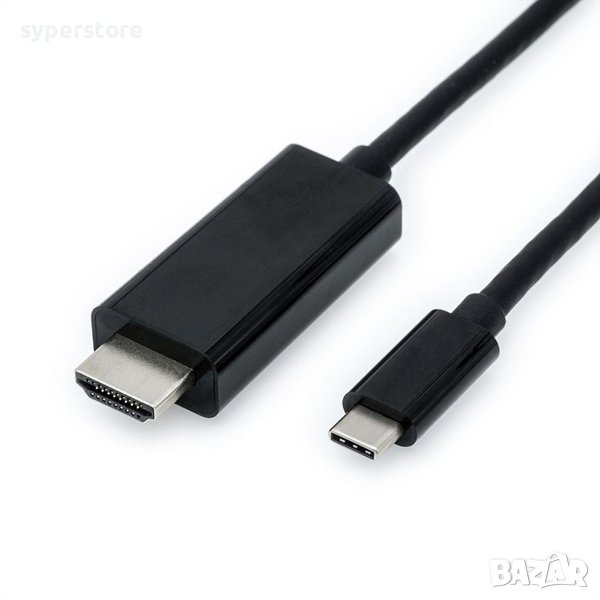 Кабел  USB Type C - HDMI, M/M, 2m Roline S3731 SS301263 Мъжко-Мъжко, снимка 1