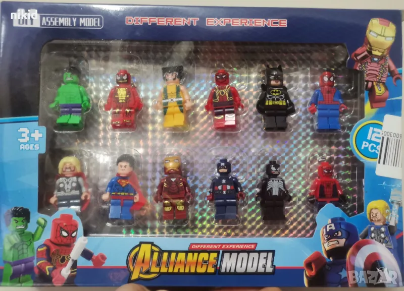 12 фигурки за Лего конструктор Marvel Avengers за игра и украса на торта пластмасови, снимка 1
