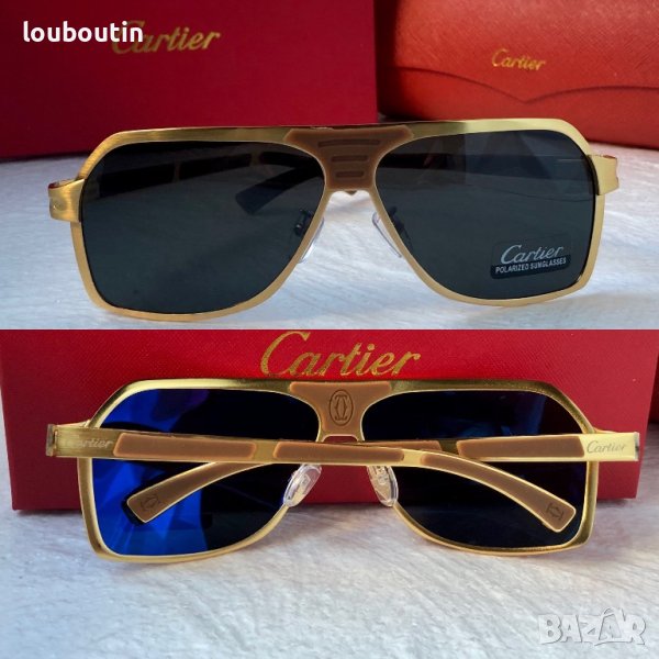 Cartier висок клас мъжки слънчеви очила с поляризация, снимка 1